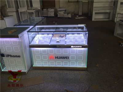 金色柜台，科技与奢华的全新碰撞 苹果与华为手机理想展示方式